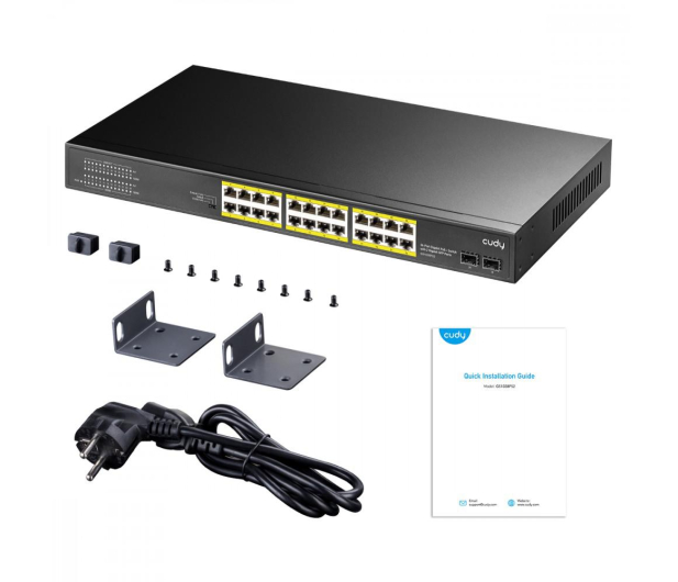 Cudy 26p GS1028PS2 (24x10/100/1000Mbit PoE+, 2xSFP) - 1110364 - zdjęcie 4